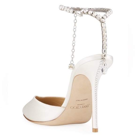 Jimmy Choo Saeda Crystal Charm Pumps - Picture 4 of 4